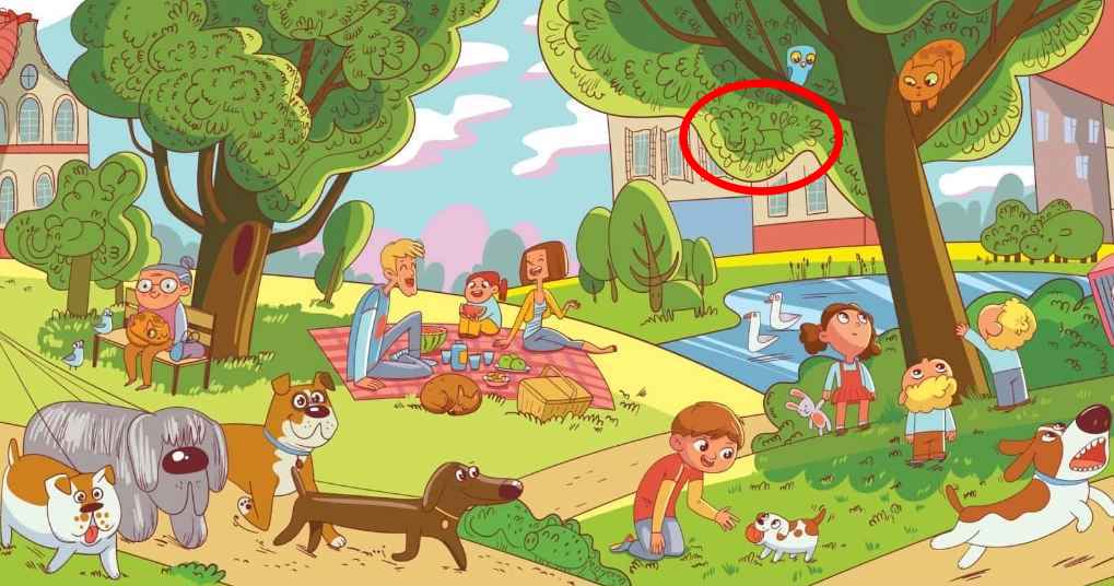 Esta es una tarea que sólo unos pocos pueden hacer: tienes que encontrar el león en el parque en 6 segundos